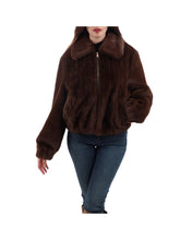 LIU.JO WHITE Liu Jo Bomber in teddy con trecce Cioccolato Cioccolato